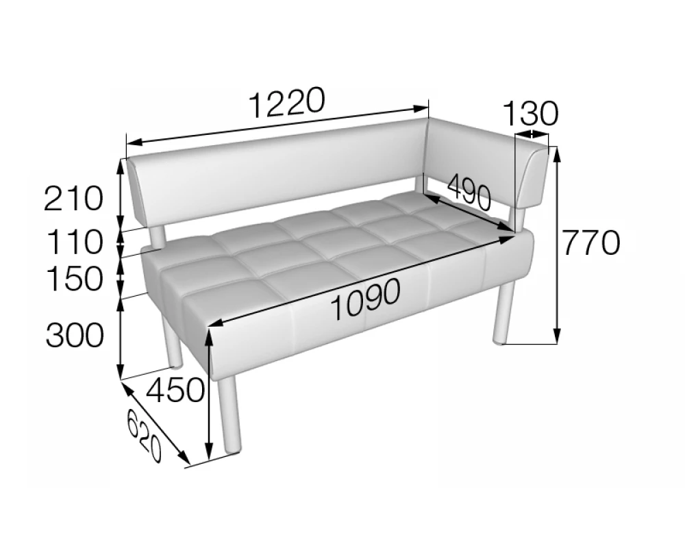 Модуль 2-местный левый Bu2-1L Бизнес MVK